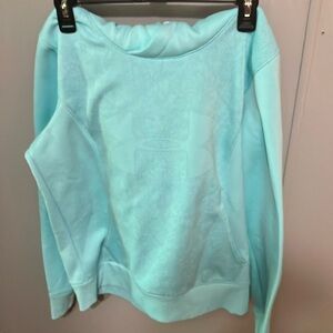 Light blue early 2000s under armor women’s hoodie